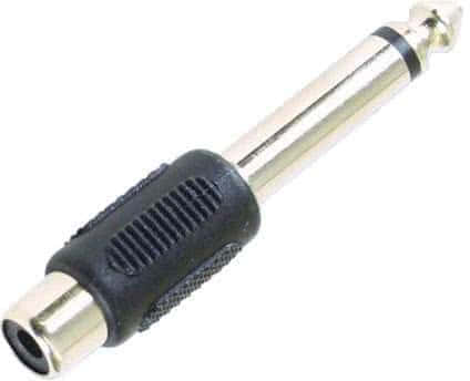 Adapter RCA - 6,3 mm stekker_1