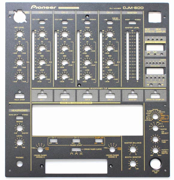 Pioneer DNB1112 - Frontplaat DJM-600 - Zwart_1