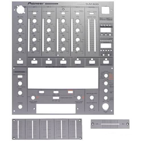 Pioneer DJM-600 - Faceplate silver_1