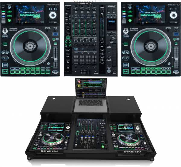 Bundle: 2x Denon DJ SC5000 + Denon DJ X1800 + Zomo SCX-1800 Plus NSE_1
