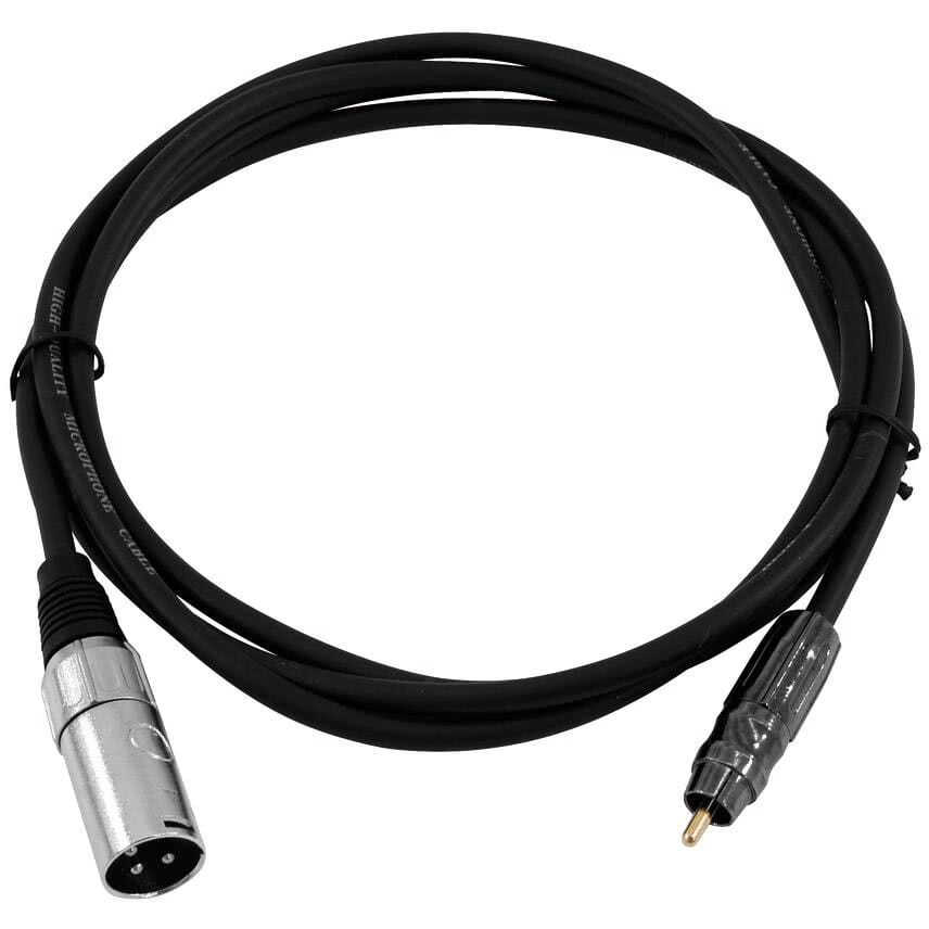 Omnitronic XLR Kabel 3pol 1m schwarz/rot