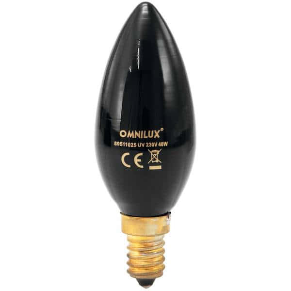 Omnilux C35 230V/40W E-14 UV Kerzenlampe_1