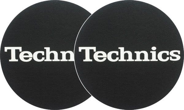 2x Slipmats Technics Logo - wit_1