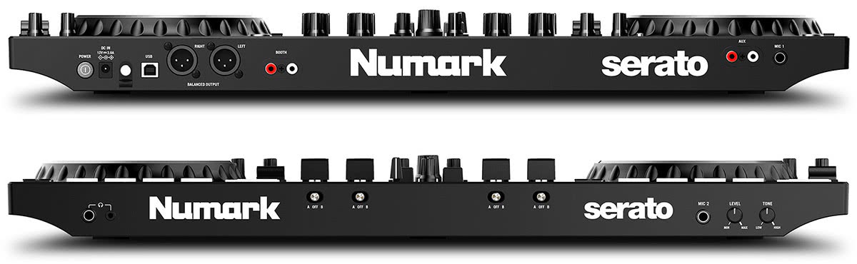 Numark NS4FX Back and Front
