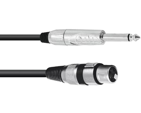 Omnitronic kabel - XLR (f) - 6,3 mm stekker - 5 m_1